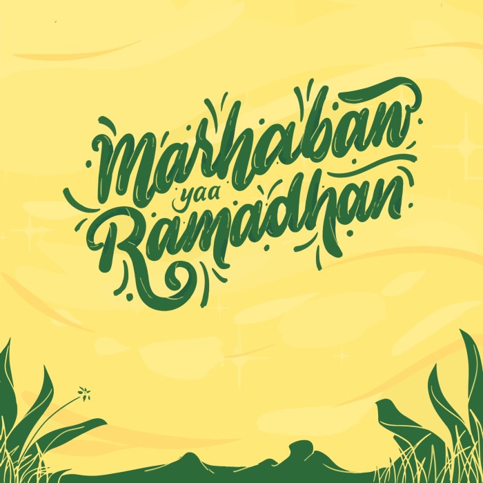 sketsa tulisan marhaban ya ramadhan: tradisi sambut bulan suci