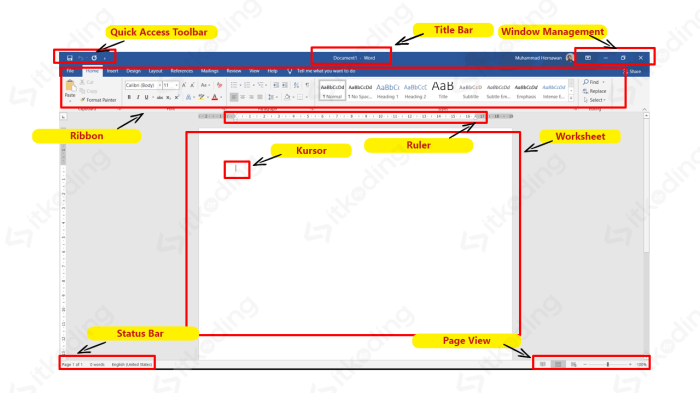 lembar kerja microsoft word 2010: panduan komprehensif