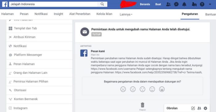 ubah tulisan facebook: profil, postingan, komentar, halaman, grup