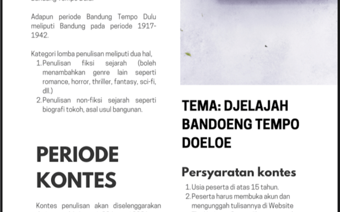 Tulisan Tempo Doeloe: Jendela Sejarah dan Bahasa Indonesia