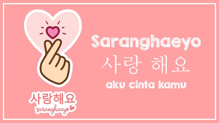 saranghaeyo gomawoyo: ekspresi cinta dan ucapan terima kasih dalam bahasa korea