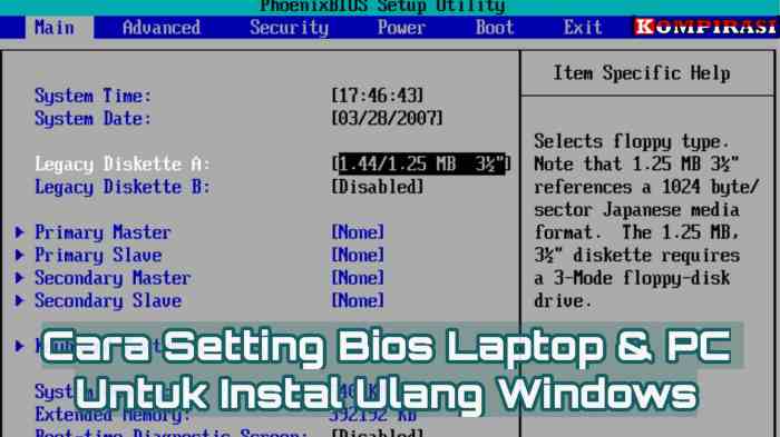 panduan lengkap setting bios ram: tingkatkan performa pc anda