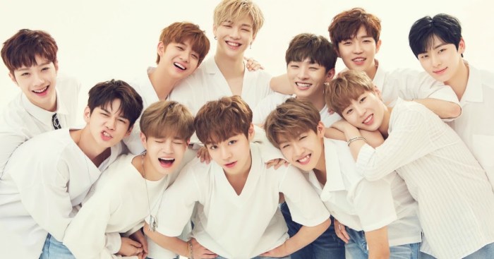 nama member wanna one dalam bahasa korea