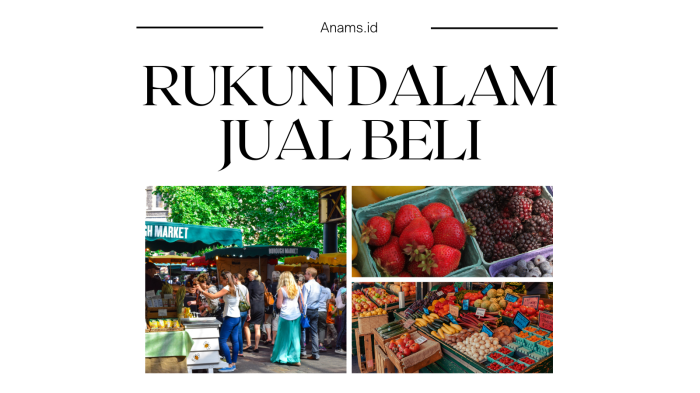 alat penukar: rukun jual beli yang penting