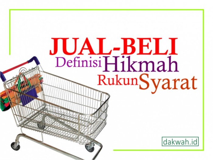 alat penukar: rukun jual beli yang penting