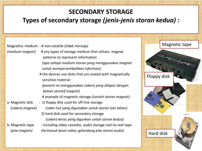 jenis-jenis secondary storage: membedah opsi penyimpanan data