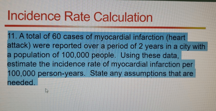 contoh soal incidence rate, pengertian, jenis, dan perhitungan