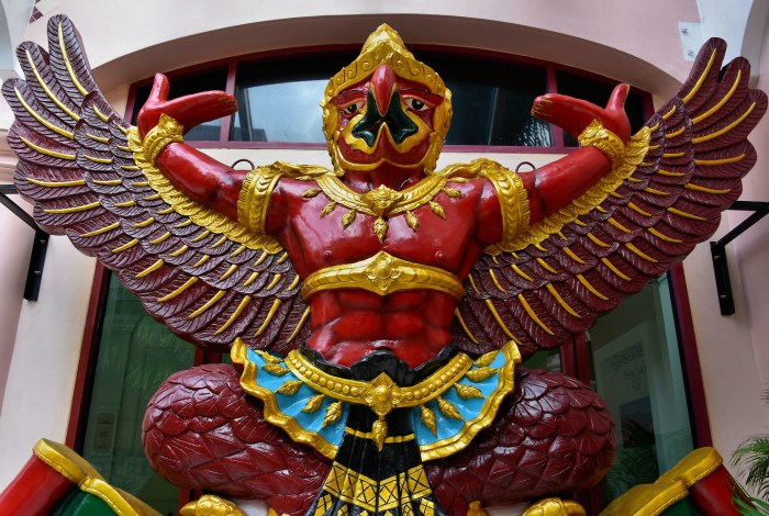 thailand phuket karon beach garuda emblem of thailand